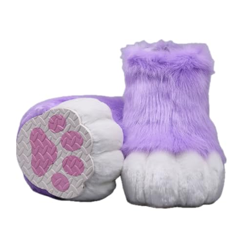 Cosplay Fursuit Kig Cat Paws Shoes Furry Cute Furries Rubbit Cat Feet Nail Tiger Claws Anime Halloween Costumes Unisex von FEITIME