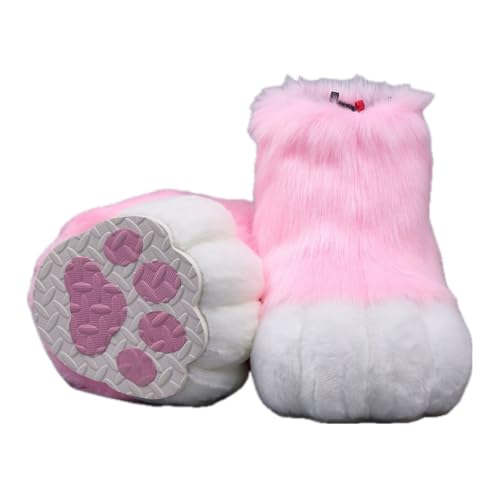 Cosplay Fursuit Kig Cat Paws Shoes Furry Cute Furries Rubbit Cat Feet Nail Tiger Claws Anime Halloween Costumes Unisex von FEITIME