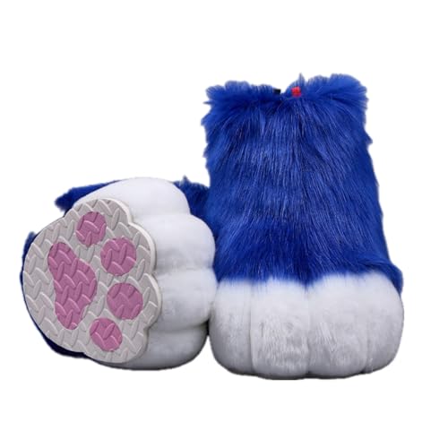 Cosplay Fursuit Kig Cat Paws Shoes Furry Cute Furries Rubbit Cat Feet Nail Tiger Claws Anime Halloween Costumes Unisex von FEITIME