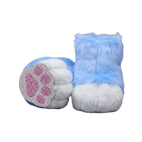 Cosplay Fursuit Kig Cat Paws Shoes Furry Cute Furries Rubbit Cat Feet Nail Tiger Claws Anime Halloween Costumes Unisex von FEITIME