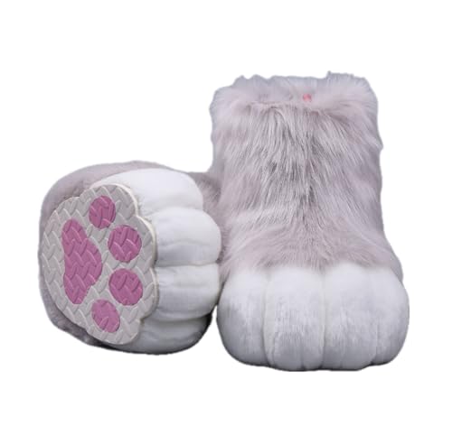 Cosplay Fursuit Kig Cat Paws Shoes Furry Cute Furries Rubbit Cat Feet Nail Tiger Claws Anime Halloween Costumes Unisex von FEITIME