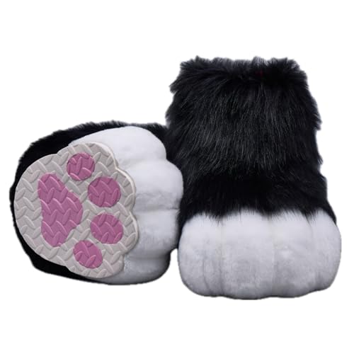 Cosplay Fursuit Kig Cat Paws Shoes Furry Cute Furries Rubbit Cat Feet Nail Tiger Claws Anime Halloween Costumes Unisex von FEITIME