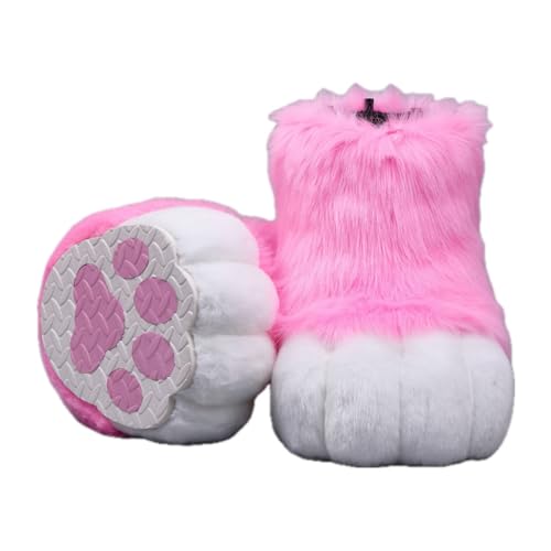 Cosplay Fursuit Kig Cat Paws Shoes Furry Cute Furries Rubbit Cat Feet Nail Tiger Claws Anime Halloween Costumes Unisex von FEITIME