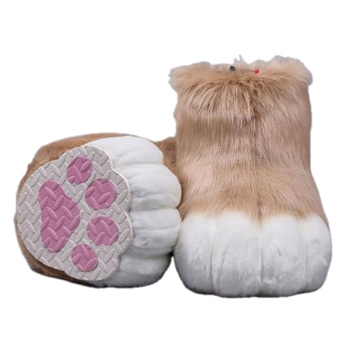 Cosplay Fursuit Kig Cat Paws Shoes Furry Cute Furries Rubbit Cat Feet Nail Tiger Claws Anime Halloween Costumes Unisex von FEITIME