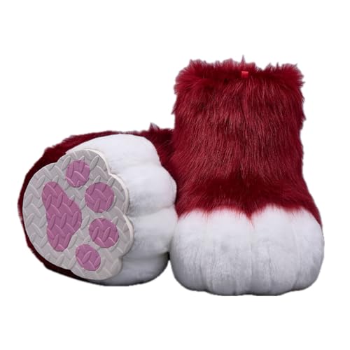 Cosplay Fursuit Kig Cat Paws Shoes Furry Cute Furries Rubbit Cat Feet Nail Tiger Claws Anime Halloween Costumes Unisex von FEITIME