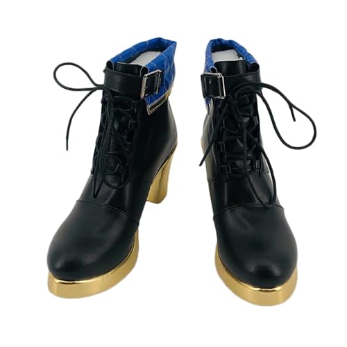 Cosplay Role Play Shoes for Hoshimati Suisei vtuber Halloween Anime Props Custom Made Leather Boots Any Size Unisex von FEITIME