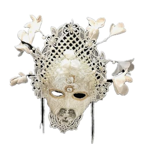 Face Mask Gothic Exaggerated Hat Headdress, Liveshow Singing Masks for Women Man, Fashion Show Nightclub Exotic Mystery Interview Face Mask,Halloween Party Cosplay Prom Props M15 von FEITIME