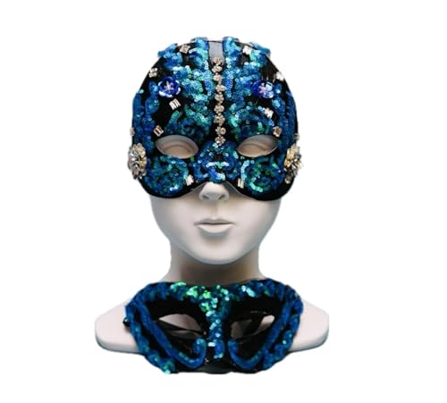 Face Mask Gothic Exaggerated Hat Headdress, Liveshow Singing Masks for Women Man, Fashion Show Nightclub Exotic Mystery Interview Face Mask,Halloween Party Cosplay Prom Props M47 von FEITIME