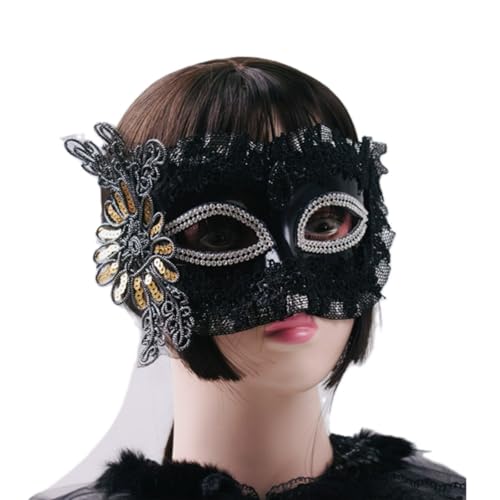 Face Mask Headdress Gothic Exaggerated, Liveshow Singing Masks for Women Man, Fashion Show Nightclub Exotic Mystery Interview Face Mask,Halloween Party Cosplay Prom Props von FEITIME