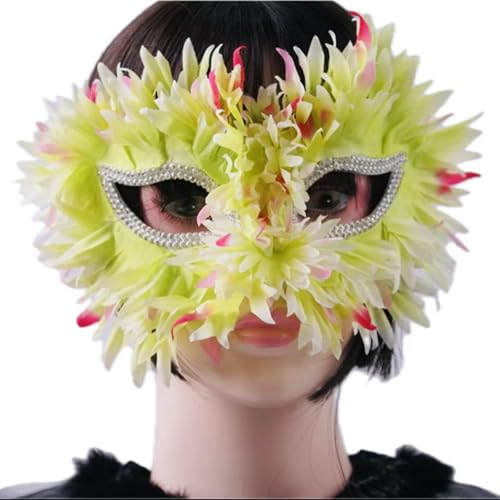 Face Mask Headdress Gothic Exaggerated, Liveshow Singing Masks for Women Man, Fashion Show Nightclub Exotic Mystery Interview Face Mask,Halloween Party Cosplay Prom Props von FEITIME