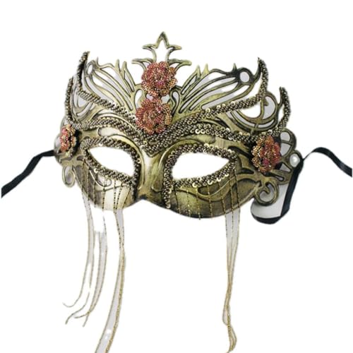 Face Mask Headdress Gothic Exaggerated, Liveshow Singing Masks for Women Man, Fashion Show Nightclub Exotic Mystery Interview Face Mask,Halloween Party Cosplay Prom Props von FEITIME