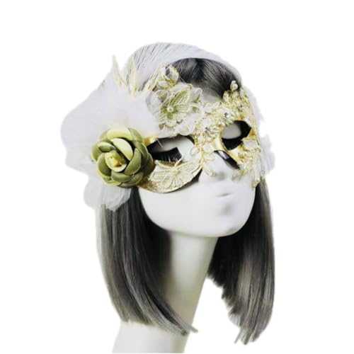 Face Mask Headdress Gothic Exaggerated, Liveshow Singing Masks for Women Man, Fashion Show Nightclub Exotic Mystery Interview Face Mask,Halloween Party Cosplay Prom Props von FEITIME