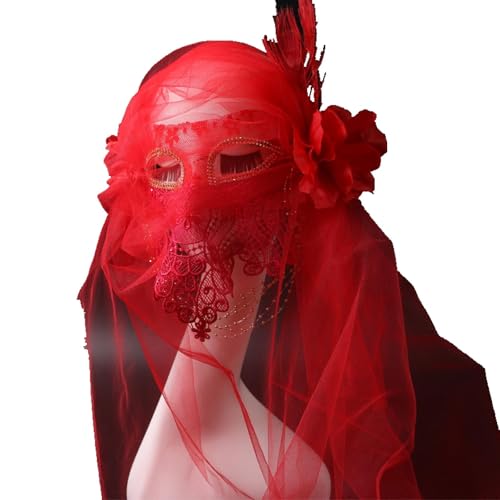 Face Mask Headdress Gothic Exaggerated, Liveshow Singing Masks for Women Man, Fashion Show Nightclub Exotic Mystery Interview Face Mask,Halloween Party Cosplay Prom Props von FEITIME