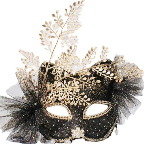 Face Mask Headdress Gothic Exaggerated, Liveshow Singing Masks for Women Man, Fashion Show Nightclub Exotic Mystery Interview Face Mask,Halloween Party Cosplay Prom Props von FEITIME