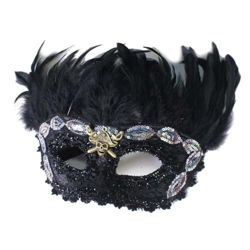 Face Mask Headdress Gothic Exaggerated, Liveshow Singing Masks for Women Man, Fashion Show Nightclub Exotic Mystery Interview Face Mask,Halloween Party Cosplay Prom Props von FEITIME