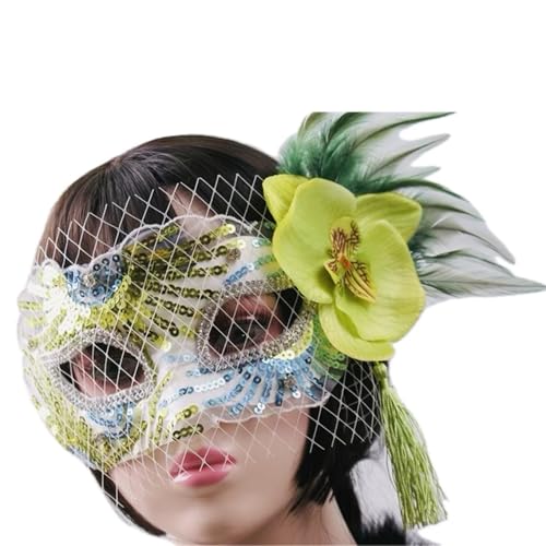 Face Mask Headdress Gothic Exaggerated, Liveshow Singing Masks for Women Man, Fashion Show Nightclub Exotic Mystery Interview Face Mask,Halloween Party Cosplay Prom Props von FEITIME