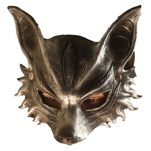 Headdress Face Mask Gothic Exaggerated, Liveshow Singing Masks for Women Man, Fashion Show Nightclub Exotic Mystery Interview Face Mask,Halloween Party Cosplay Prom Props von FEITIME