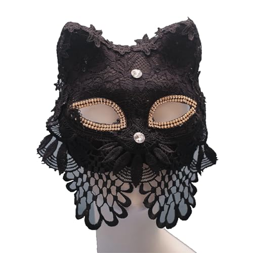 Headdress Face Mask Gothic Exaggerated, Liveshow Singing Masks for Women Man, Fashion Show Nightclub Exotic Mystery Interview Face Mask,Halloween Party Cosplay Prom Props von FEITIME