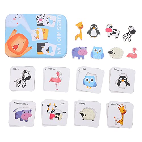 1 Satz Kognitives Matching-Puzzle Kindergeschenk Kleinkindspielzeug Farbsortierspiel interaktives Spielzeug Kinder Puzzle Funny Toys Eltern-Kind-Spiel pädagogisches Spielzeug Holz FELTECHELECTR von FELTECHELECTR