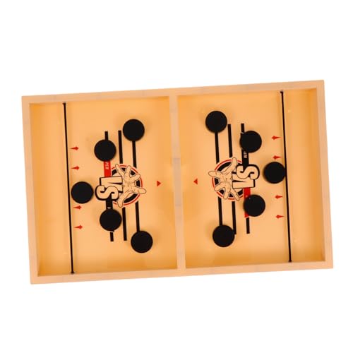 1 Schachtel Hüpfendes Schach Reiseschachspiel Airhockey-Puck Schachbrett Für Kinder Bounce Schach Katapultschach Interaktives Schachspiel Interaktives Spielzeug Für Kinder Holz FELTECHELECTR von FELTECHELECTR