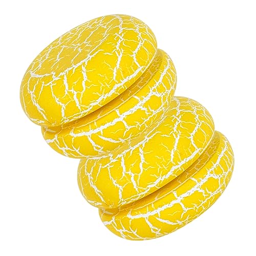 2St Unisex-Lernbälle yoyo leuchten Yoyo-Ball für Anfänger chinesisches -Diabolo -Bälle für kinderspielzeug Jo-Jo- Unisex- -Ball hölzern Yellow FELTECHELECTR von FELTECHELECTR