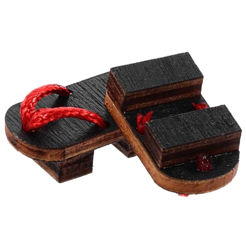 FELTECHELECTR Mini-Clogs Aus Holz Zum Basteln Für Jungen Und Mädchen Spielzeug Puppenschuh-Ornament Puppenhaus- von FELTECHELECTR