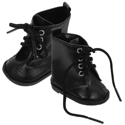 FELTECHELECTR 1 Paar Puppenstiefel Mädchenspielzeug Minischuhe Modelle Puppenzubehör Stoffschuhe Puppendekor Miniszene Verzierungen Schuhe Für 18 Zoll Puppe Exquisite Minischuhe Puppe von FELTECHELECTR