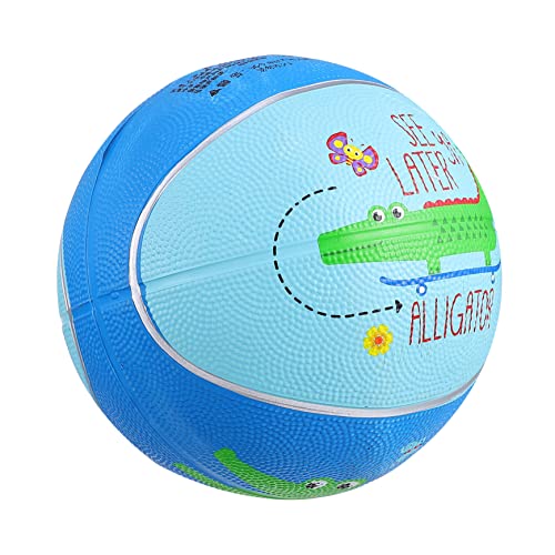 FELTECHELECTR 1 STK der Ball Spielzeug für Kinder kinderspielzeug Lernspielzeug Outdoor Toys flummiset elastisches Ballspielzeug aufblasbares Spiel Basketball aus Gummi Cartoon-Gummiball Blue von FELTECHELECTR