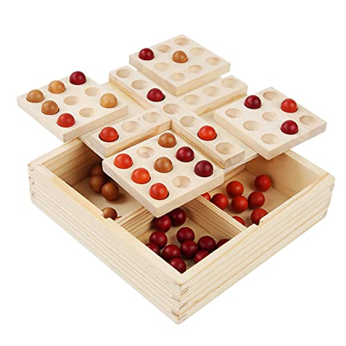 FELTECHELECTR 1 Satz Backgammon drehen Flugzeug Spiele Intelligentes Logikspiel lustiges Brettspiel interaktive Spiele Kinder brettspiele Educational Toys Kinder bevorzugen drehbares Schach Holz von FELTECHELECTR