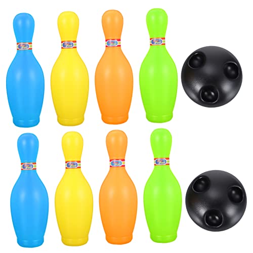 FELTECHELECTR 1 Satz Bowlingkugel Spielzeug Rayan-Spielzeug Für Kinder Bowlingspielzeug Für Den Außenbereich Bowling-Spielzeug Für Kinder Bowlingspielzeug Für Kleinkinder Kinderspielzeug Plastik von FELTECHELECTR