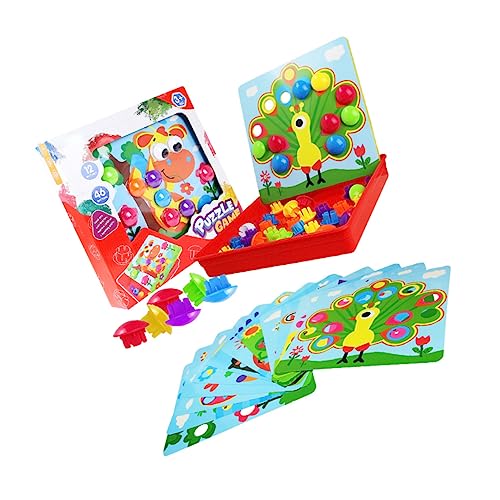 FELTECHELECTR 1 Satz DIY Spielzeug für Kinder tierisches Steckbrett Puzzle-Spielzeug für Kinder kinderspielzeug Kinder Spielzeug Toys Frühpädagogisches Spielzeug Früherziehungsspielzeug Abs von FELTECHELECTR