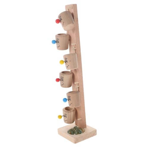 FELTECHELECTR 1 Satz Flippertisch Kugeltisch Spieltisch Trainieren Kugelrollender Spielzeugtisch Rollendes Aus Glaskugeln Aus Holz Frühpädagogisches Angebot Hölzern von FELTECHELECTR