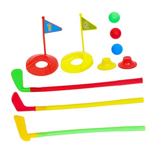 FELTECHELECTR Kinder Golfset Kinderspielzeug 10 Teiliges Golfspielzeug Set Für Golfschläger Und Bälle Für Innen Und Außenbereich Ideales Sportspielzeug Für Kleinkinder Und Vorschulkinder von FELTECHELECTR