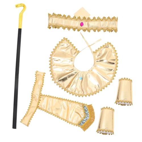 FELTECHELECTR 1 Set Ägyptischer Kostümzubehör für Männer Authentisches Ägyptisches Kostümset Zubehör für Halloween Festival Party Cosplay von FELTECHELECTR