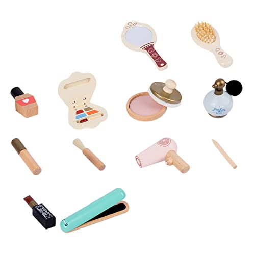 FELTECHELECTR 1 Satz Make-up-Spielzeug Prinzessin Spielzeug Kinderspielzeug Kinderanzug Kinderanzüge Kinder schminkset kinderschminken Set Schminkspielzeug für Kinder Spielzeug-Requisite hölzern von FELTECHELECTR