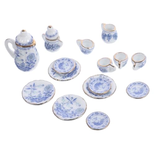 FELTECHELECTR 1 Satz Mini-Keramik-Teeservice Chinesische Gong-Fu-Teetasse Küchenzubehör für Puppenstuben Miniatur-Möbelzubehör Puppe Teetasse Puppenhaus Teetasse Mikro-Puppenhausdekoration von FELTECHELECTR