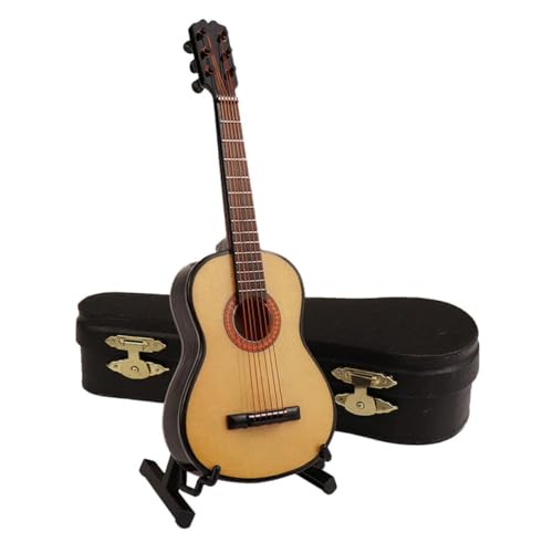 FELTECHELECTR 1 Satz Mini-gitarrenmodell Mini- Mini-hausbedarf Mini-gitarrenstatue Selber Schmücken Puppenhaus Musikinstrument Miniatur-musikinstrumente Puppe Musikinstrument Kupfer von FELTECHELECTR