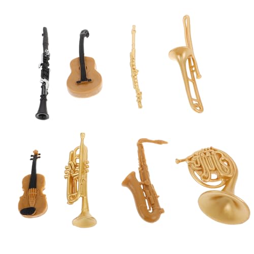 FELTECHELECTR 1 Satz Musikinstrumentenset Miniatur-saxophonmodell Mini-Instrument Für Den Landschaftsbau Entzückendes Miniaturspielzeug Instrument Miniaturspielzeug Saxophon Spielzeug Plastik von FELTECHELECTR