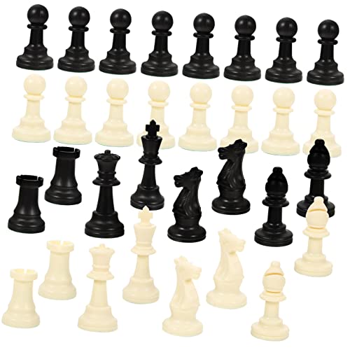 FELTECHELECTR 1 Satz Schachfiguren Schach-Timer Schachbrett Ludo-Spiel Kette Konzept Riesiges Schach Schachtisch Mini Schach P.p. Schach Brettspiele Bauern Schach Ersatz Plastik von FELTECHELECTR