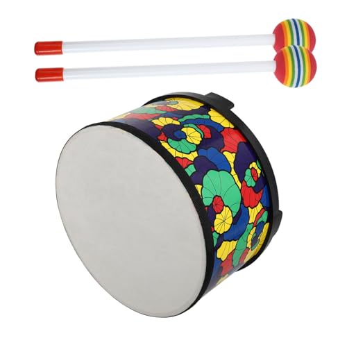 FELTECHELECTR 10 Trommeln für Kinder Holz Percussion Spielzeug Hand Gehirn Koordination Pädagogisches Trommel Spielzeug von FELTECHELECTR