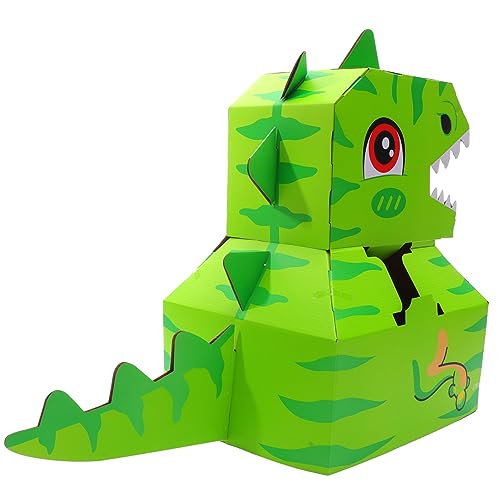 FELTECHELECTR 1 Satz Tragbarer Karton Tragbares DIY- Tragbare DIY- -Dinosaurier Green Papier von FELTECHELECTR