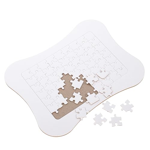 FELTECHELECTR 1 Satz Wärme übertragungs Puzzle DIY Puzzle Puzzle Leere Rätsel individuelle Rätsel DIY-Puzzle Blanko-Puzzle für Thermotransfer Produkte für Sublimationsrohlinge Papier Weiß von FELTECHELECTR