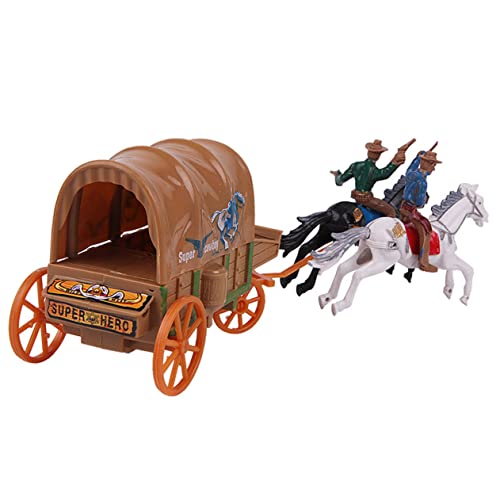 FELTECHELECTR 1 Satz Western-Cowboy-Figur westliches Spielzeug Spielzeug Pferdespielzeug Cowboys Pferde Spielzeug sammlerstücke Horse Toy Action-Figuren-Spielset Wildwestfiguren Plastik von FELTECHELECTR