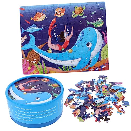 FELTECHELECTR 1 Satz für Kinderspiele aufbwahrungs-Box aufbewahrungskorb geduldspiele Toy Organizer sea World Bodenpuzzle für im Alter von 3–9 Jahren rätsel Papier von FELTECHELECTR