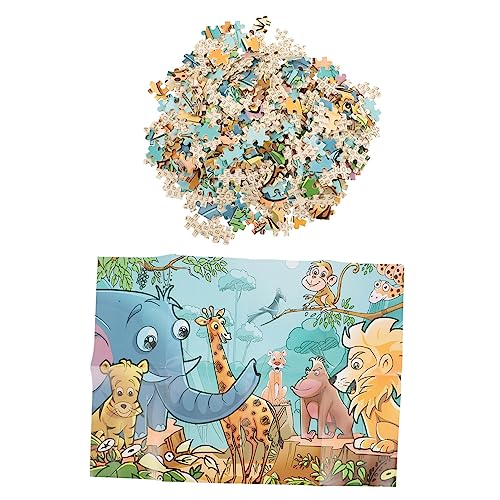 FELTECHELECTR 1 Satz interaktive Rätsel Kinder Puzzle kinderpuzzle Puzzle für Kinder holzpuzzles holzpuzzel Cartoon-Rätsel Intelligenzspielzeug Rätsel für Erwachsene Kinder bevorzugen Papier von FELTECHELECTR