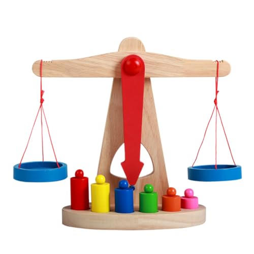 FELTECHELECTR 1 Set Balance Waage Kinderspielzeug Kidcraft Spielset Vorschulisches Lernspielzeug Kinderspielzeug Mathematik Lernspiel Für Kinder Balance Waage Spielzeug Mathe von FELTECHELECTR