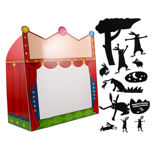 FELTECHELECTR 1 Set Kreatives DIY Schattenpuppen Set Puppentheater Für Kinder Wissenschaftliches Experiment Ausrüstung Karneval Zirkus Hintergrund Kleine Technologie Ausrüstung von FELTECHELECTR