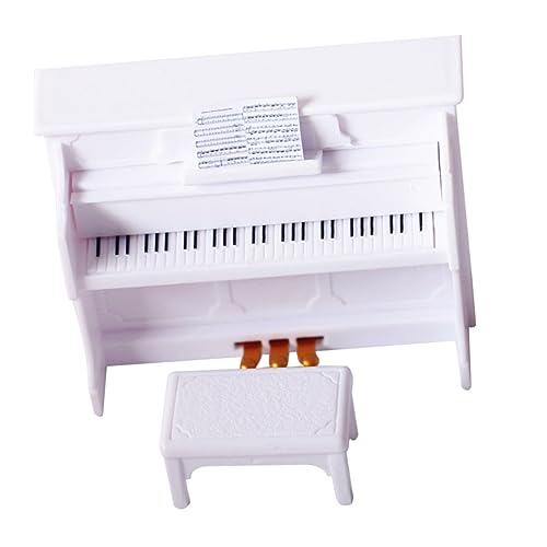 FELTECHELECTR 1 Set Mini Klavier Mit Klavierhocker Ideal Für Szene Shooting Requisiten Und Mini Hausdekoration Kunstvoll Gestaltete Miniatur Musikinstrumente Für Sammler Und von FELTECHELECTR