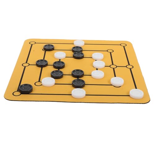 FELTECHELECTR 1 Set Morris Schach Schachbrett Traditionelle Brettspiele Brettspiel Für Party Tischspiele Urlaubsbrettspiel Tisch Brettspiele Neun Herren Morris Desktop Schachbrettspiel von FELTECHELECTR