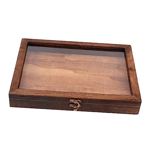 FELTECHELECTR 1 Stück Karton Kästchen mit Insektenproben Vintage Muster Organizer kleines Terrarium Probenboxen Insektenpräparatbox Holzpräparatbox staubdichter Probenbehälter Vitrine hölzern von FELTECHELECTR